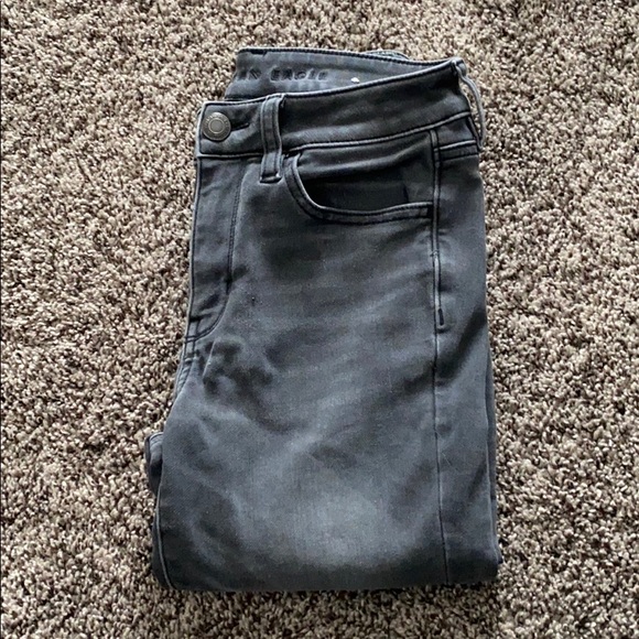 American Eagle Black/Grey Jeans - Picture 6 of 6